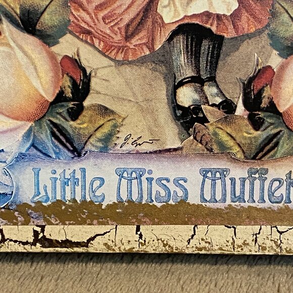 Vintage Katherines Collection Little Miss Muffet Wooden trinket  box - Picture 2 of 9